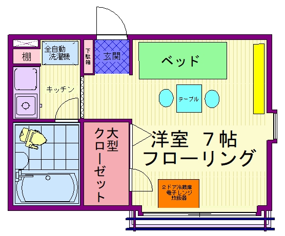 ＪＲ山手線 巣鴨駅 徒歩19分 2階建 築31年の間取り写真