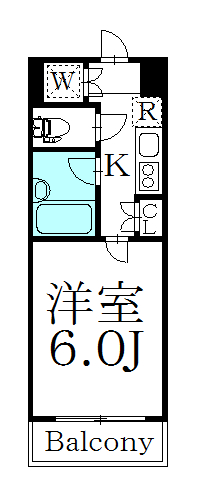 ＪＲ中央線 中野駅 徒歩9分 9階建 築16年の間取り写真