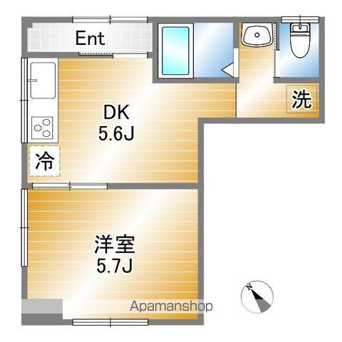 小田急江ノ島線 善行駅 徒歩39分 3階建 築35年の間取り写真