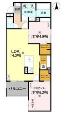 近鉄南大阪線 今川駅 徒歩15分 3階建 新築の間取り写真
