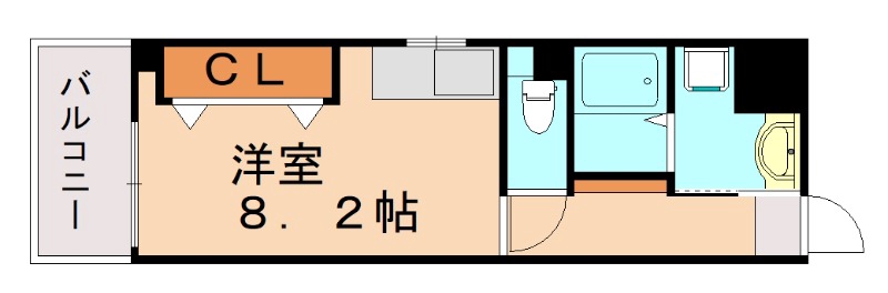 地下鉄箱崎線 千代県庁口駅 徒歩3分 10階建 築3年の間取り写真