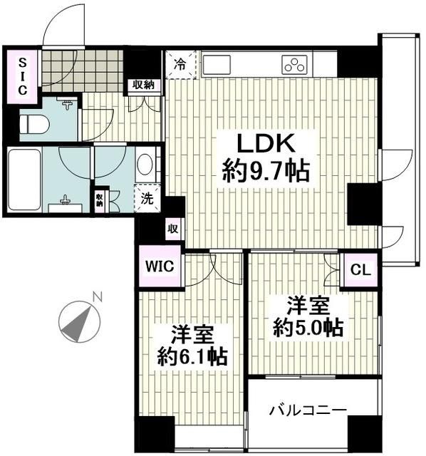 セルアージュ横濱関内エリーゼの間取り写真