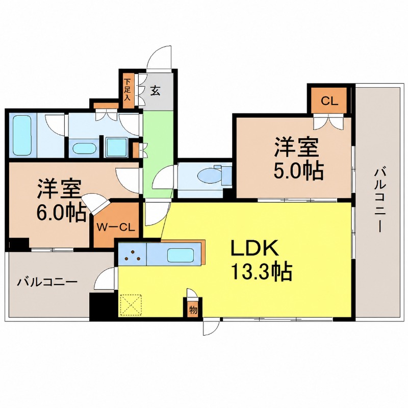 地下鉄名城線 久屋大通駅 徒歩5分 31階建 築14年の間取り写真