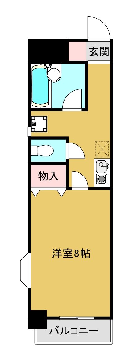 ＪＲ山手線 西日暮里駅 徒歩8分 10階建 築26年の間取り写真