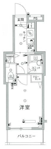 東京メトロ東西線 門前仲町駅 徒歩9分 10階建 築22年の間取り写真