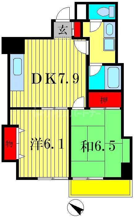グローリアパレス壱番館の間取り写真