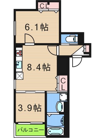 K asecia Miniumの間取り写真