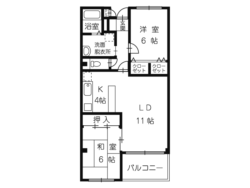 プレジール沢村の間取り