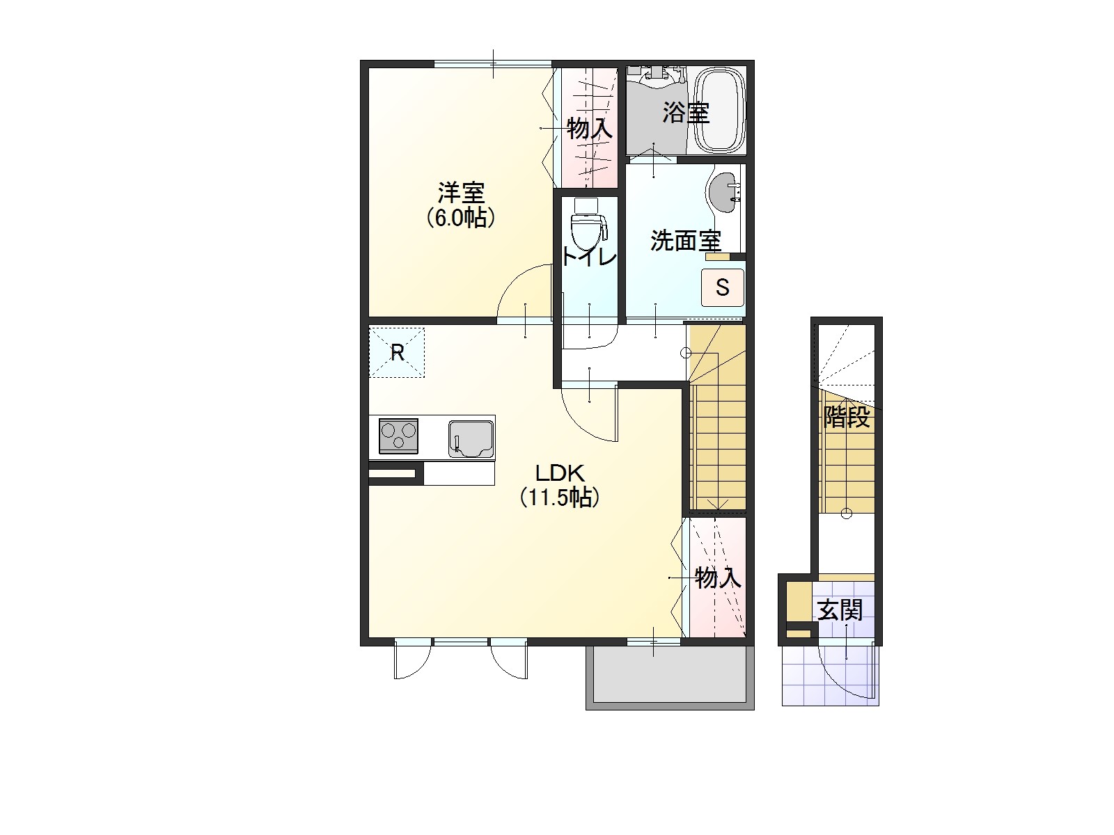 アヴァンティ [D-room 七戸十和田駅前]の間取り