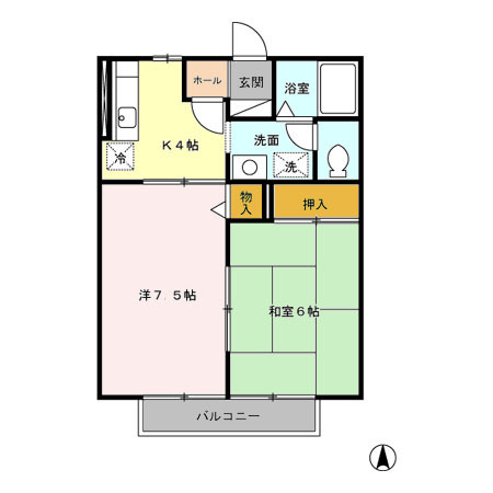 セジュール城東の間取り