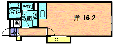 ブランカ万代の間取り