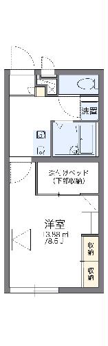 レオパレスカーサＢの間取り