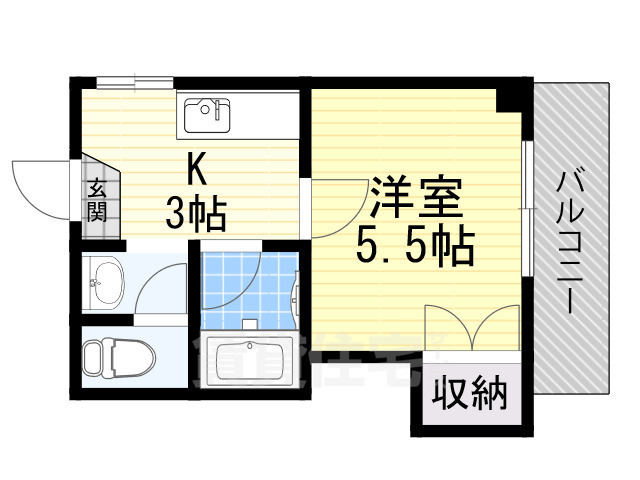 福山ハイツの間取り