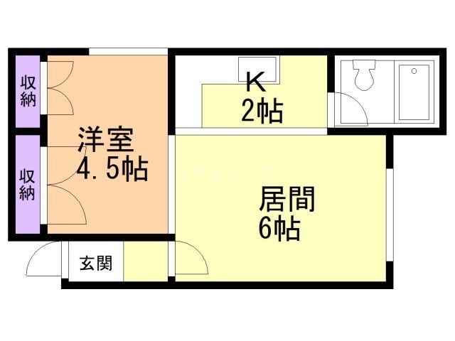 ホワイトルーム壱番館の間取り