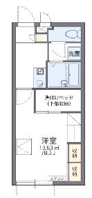 中頭郡西原町字小那覇のアパートの間取り