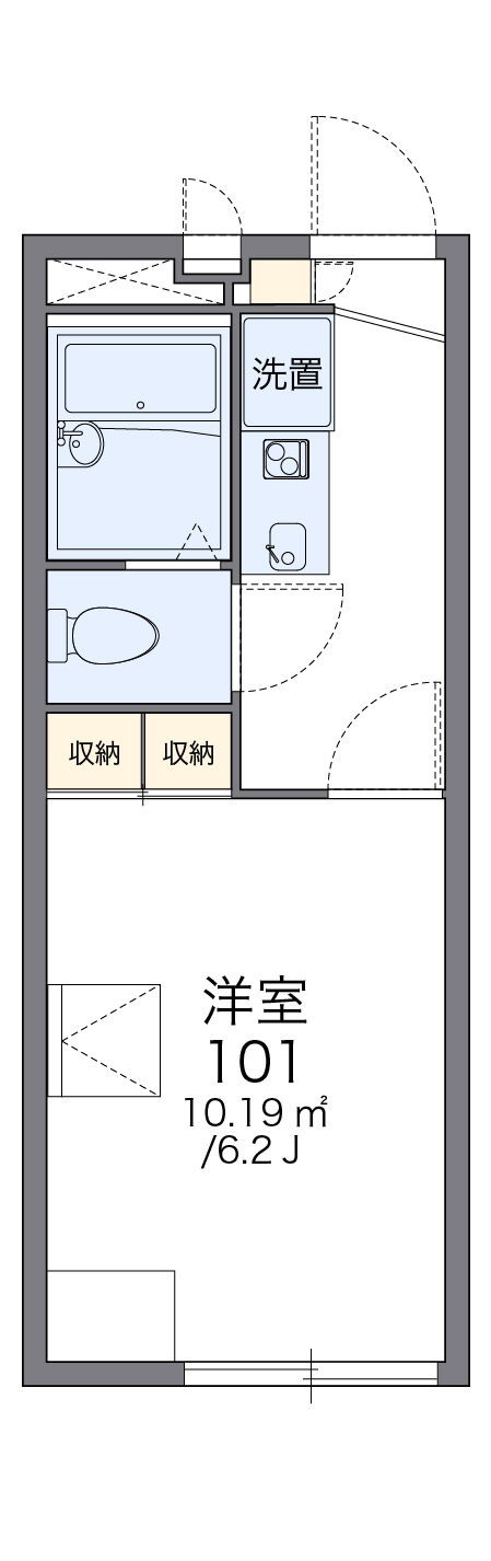 レオパレスMISHIMAの間取り