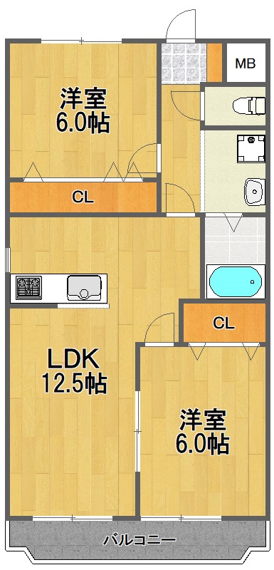 メゾンドカナール_間取り_0