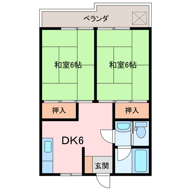 松本マンションの間取り