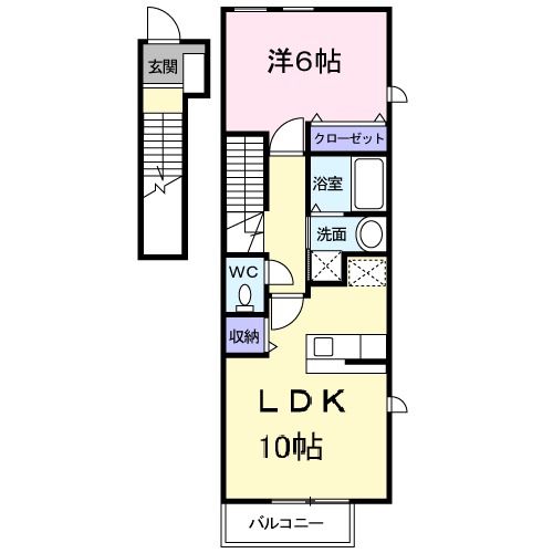 オーヴ　Ｄｏｋｉ　Ｂの間取り