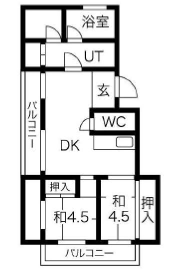 エクリート朝霧の間取り