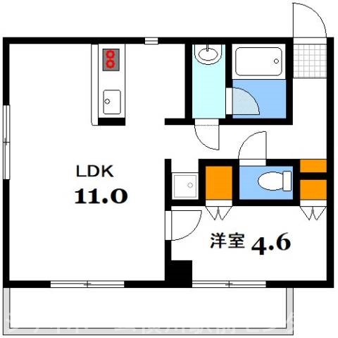 広島県広島市西区三篠北町（マンション）の賃貸物件の間取り