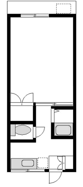 川崎市高津区下作延のアパートの間取り