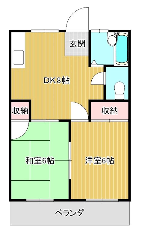 レピュートホソノIIの間取り