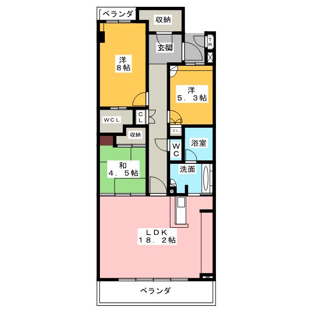 プライムメゾン富士見台の間取り