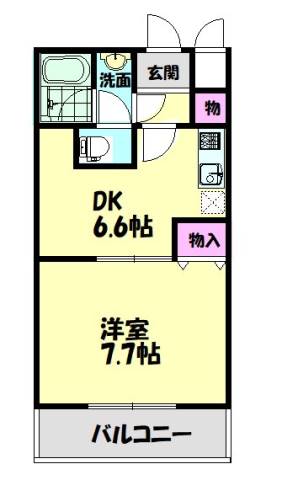 フジパレス式内町I番館の間取り