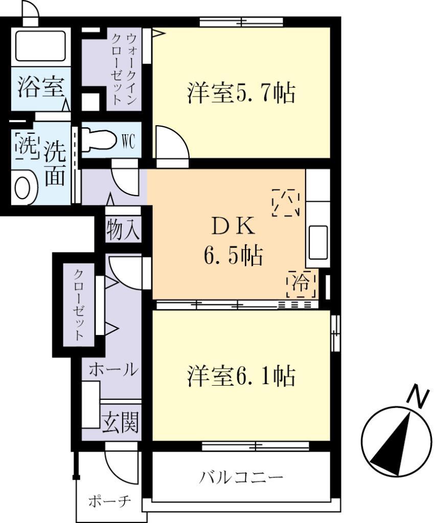 ＷＨＩＴＥ　ＨＯＵＳＥ　Ｂの間取り