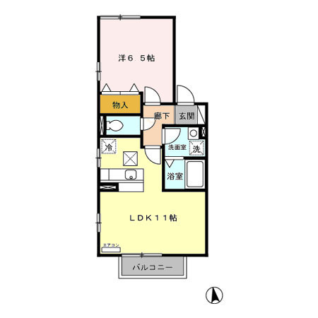 リビングタウン藤江　Ａの間取り