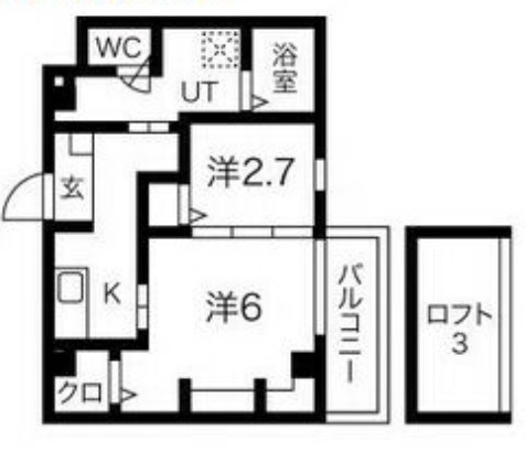 堺市堺区少林寺町西のマンションの間取り