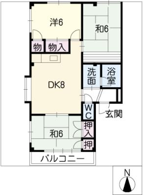 グリーンヴィラ上地の間取り