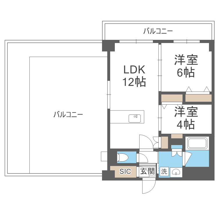 Hakata Station Southの間取り