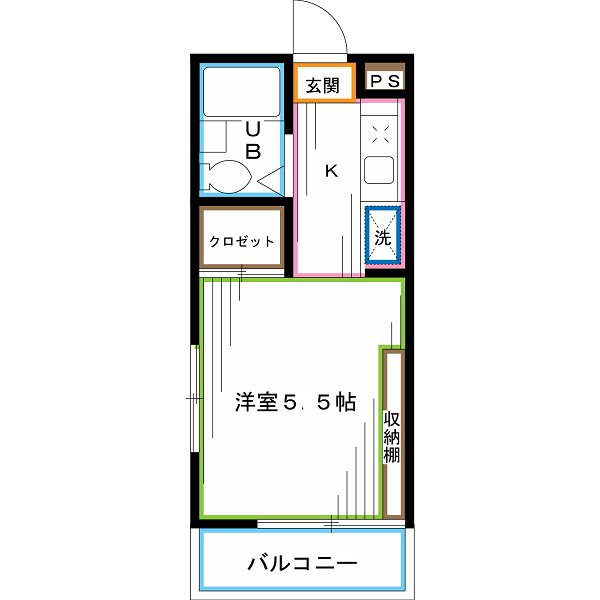 杉並区阿佐谷南のマンションの間取り