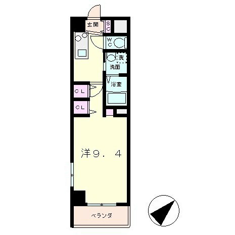 草津市南草津のマンションの間取り