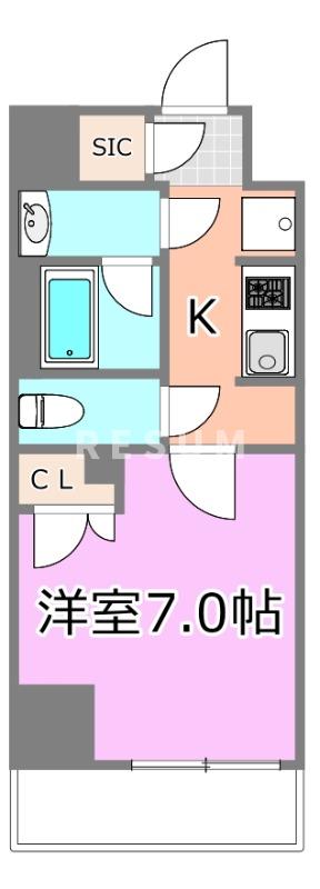 【千葉市中央区新千葉のマンションの間取り】