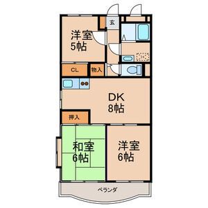 四街道市めいわのマンションの間取り