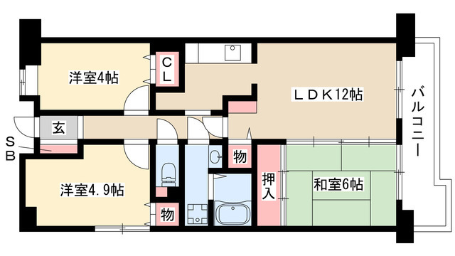 アーバンドエル八事石坂の間取り