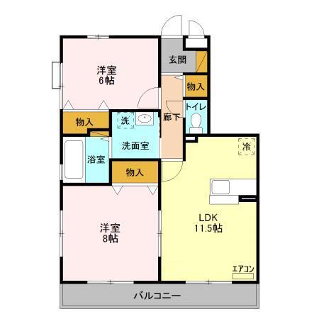 アルファタウン天王台の間取り