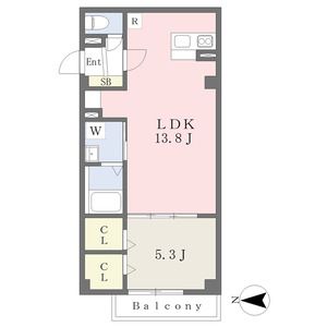 橿原市見瀬町のマンションの間取り