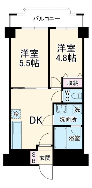 シャンボール新松戸の間取り