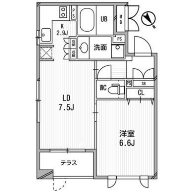 クリオ渋谷ラ・モードの間取り