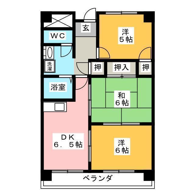 マルベリーハイアットIの間取り