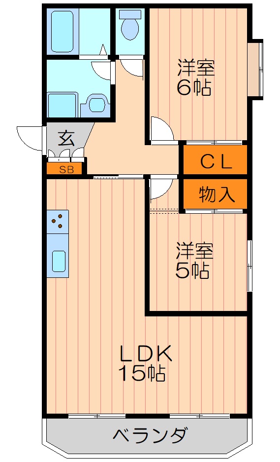 ベルデカーサ山本の間取り