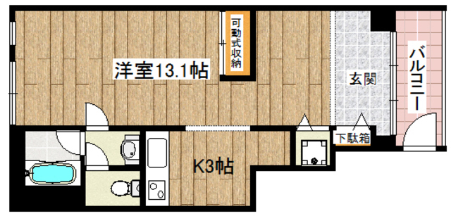 高槻市神内のマンションの間取り