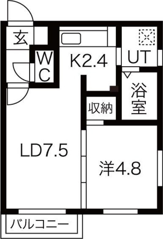 Y’s月寒西(ワイズ月寒西)の間取り