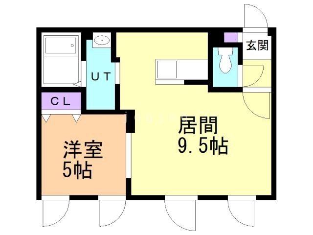 【札幌市厚別区厚別西一条のマンションの間取り】