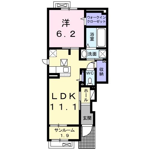 リュシオル　IIの間取り