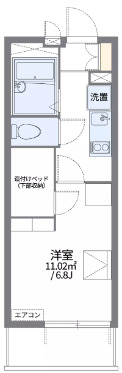 レオパレス西ノ京円町の間取り